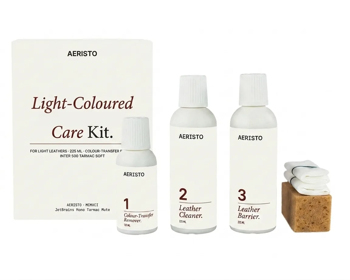 Aeristo Light-Coloured Leather Care Kit