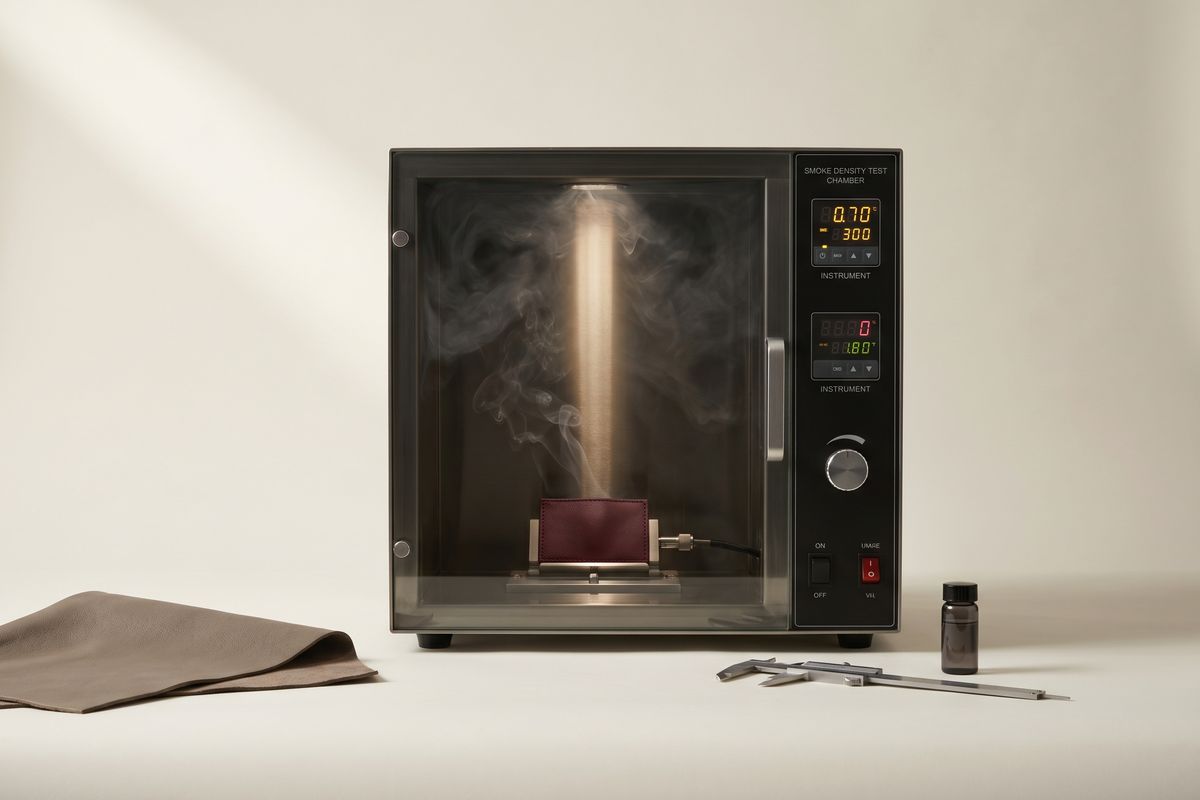 Smoke density chamber test