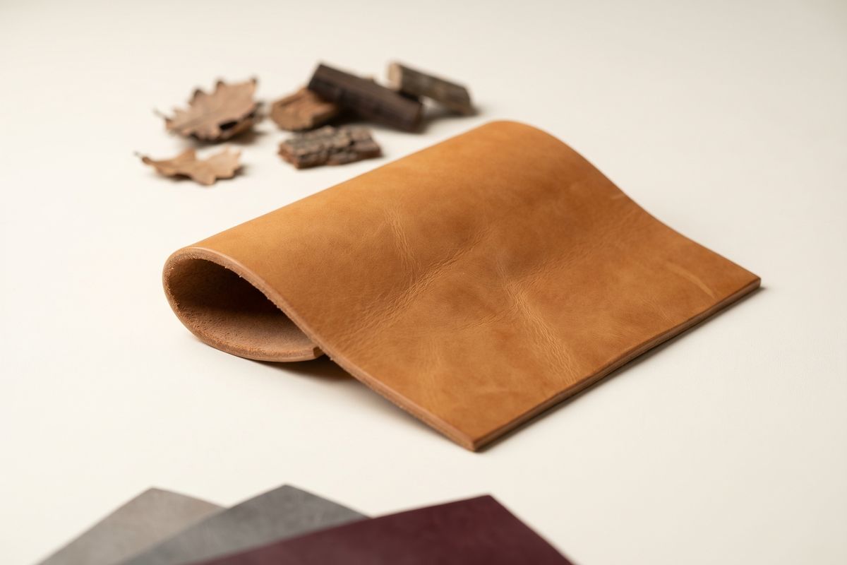 Vegetable-tanned leather